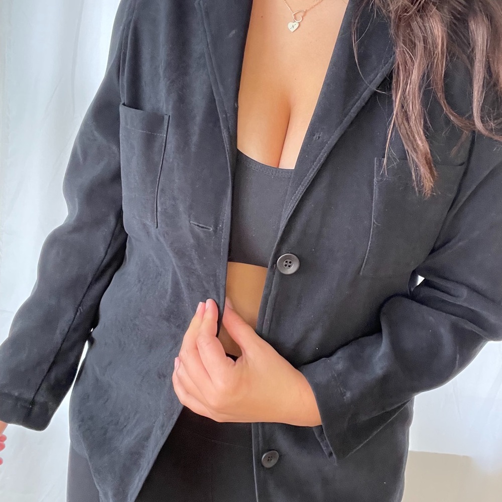90s suede blazer - Picture 4 of 6